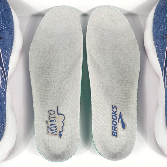 Brooks Glycerin StealthFit 20 Womens 9 Running Shoe Blue Lilac White 1203721B402 - Picture 16 of 16